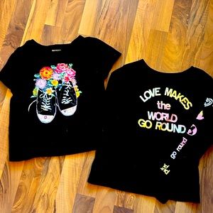 Old Navy Girls tees Size Large